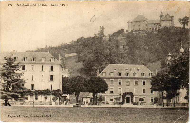 Carte postale ancienne Uriage-les-Bains - Dans le Parc