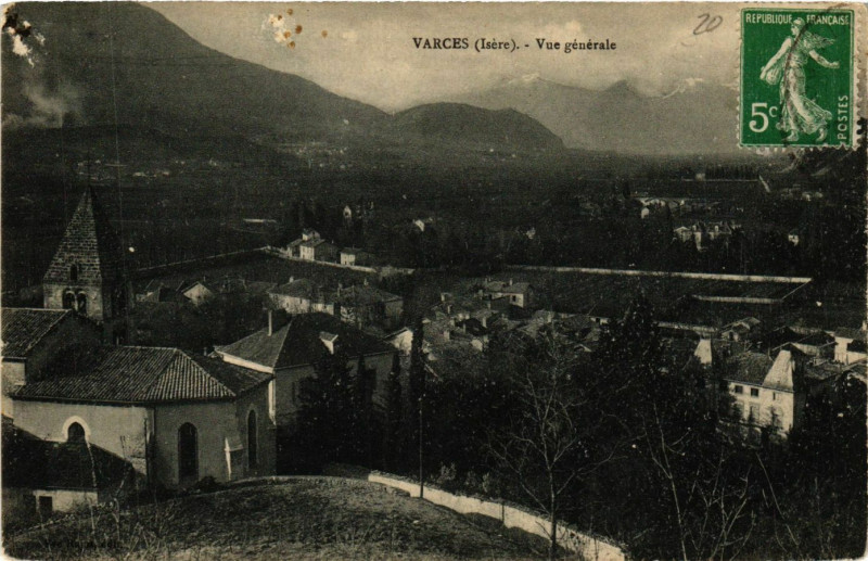Carte postale ancienne Varces - Vue générale