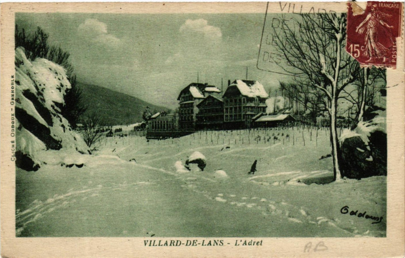 Carte postale ancienne Villard-de-Lans - L'Adret à Villard-de-Lans