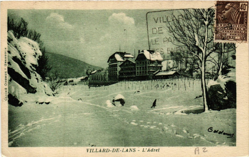 Carte postale ancienne Villard-de-Lans - L'Adret à Villard-de-Lans