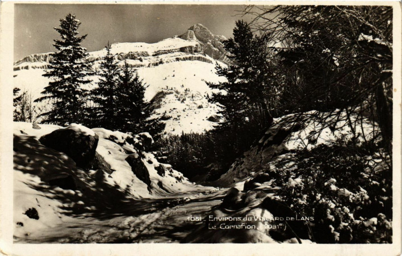 Carte postale ancienne Env. du Villard-de-Lans - Le Cornafion 2091 m à Villard-de-Lans
