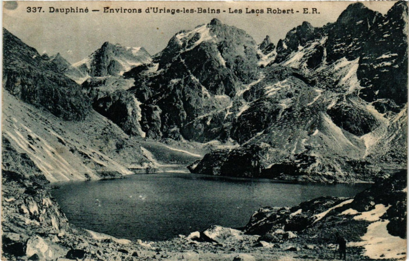 Carte postale ancienne Dauphiné - Envrons d'Uriage-Bains - Les Lacs Robert