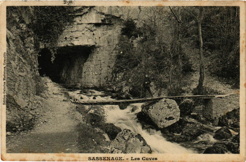 Carte postale ancienne Sassenage - Les Cuves à Sassenage