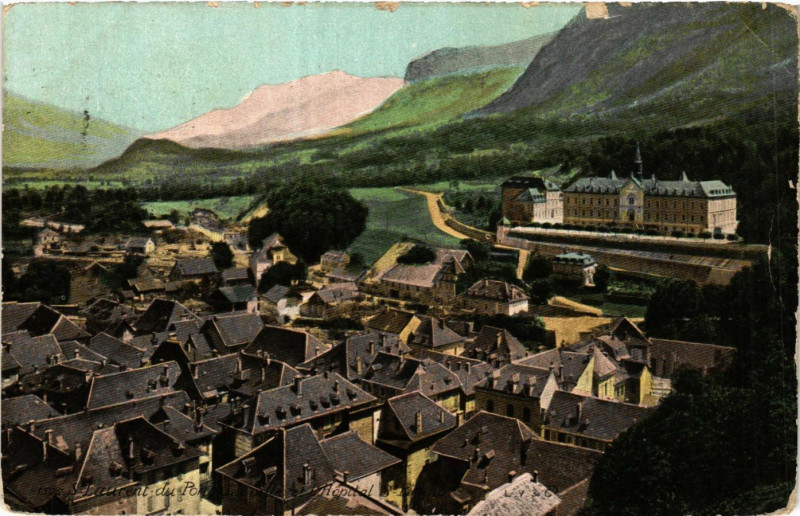 Carte postale ancienne Saint-Laurent-du-Pont - L'Hopital Saint-Bruno à Saint-Laurent-du-Pont