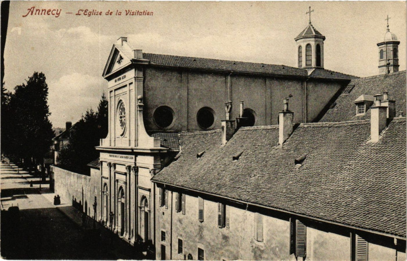 Carte postale ancienne Annecy - L'Eglise de la Visitation à Annecy