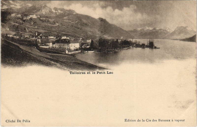 Carte postale ancienne Talloires et le Petit Lac