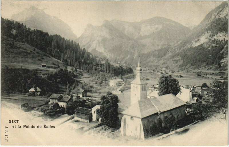 Carte postale ancienne Sixt t la Pointe de Salles