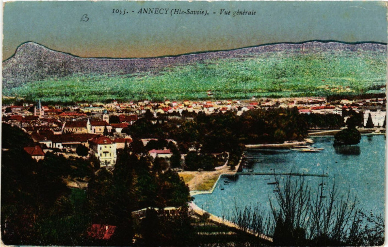Carte postale ancienne Annecy - Vue générale à Annecy