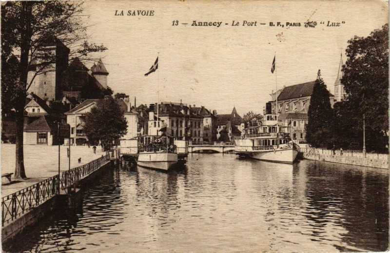 Carte postale ancienne Annecy - Le Port à Annecy