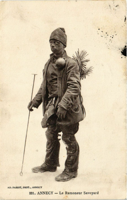 Carte postale ancienne Annecy - Le Ramoneur Savoyard - Folklore à Annecy