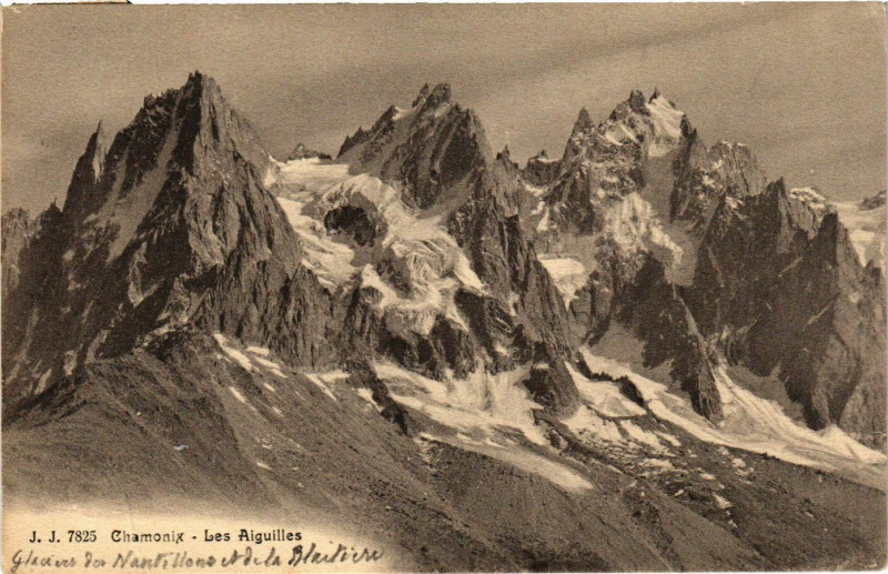 Carte postale ancienne Chamonix - Les Aiguilles