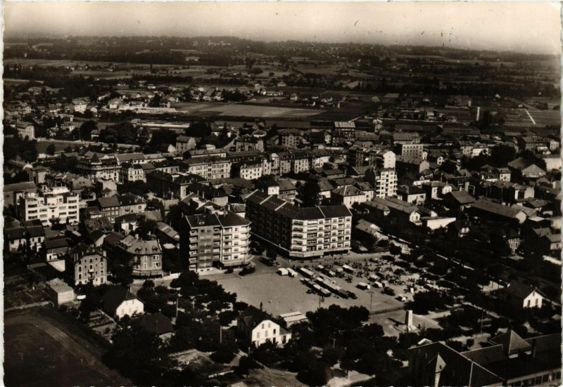 Carte postale ancienne Annemasse - Vue générale Aérienne à Annemasse