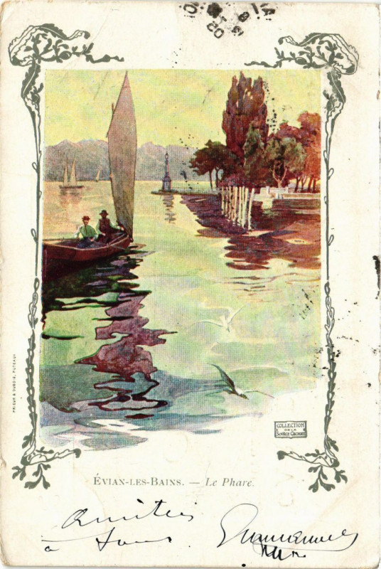 Carte postale ancienne Evian-les-Bains - Le Phare à Évian-les-Bains