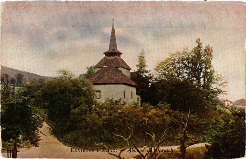 Carte postale ancienne Evian-les-Bains - Env. - Abbaye de Maraiche à Évian-les-Bains