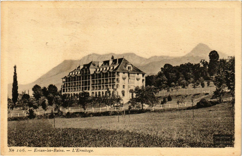 Carte postale ancienne Evian-les-Bains - L'Ermitage à Évian-les-Bains
