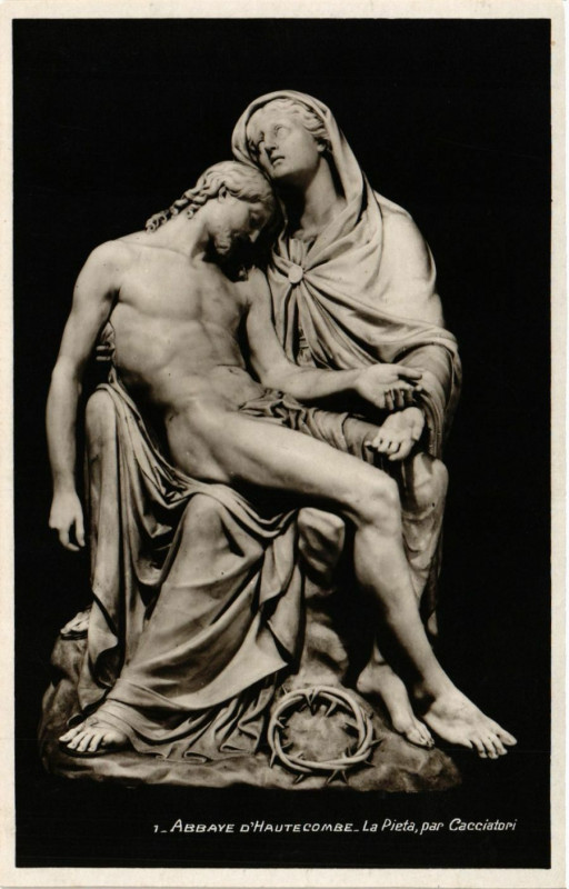 Carte postale ancienne Abbaye d'Hautecombe - La Pieta - par Cacciatori