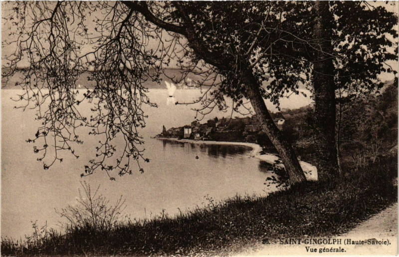 Carte postale ancienne Saint-Gingolph - Vue générale à Saint-Gingolph
