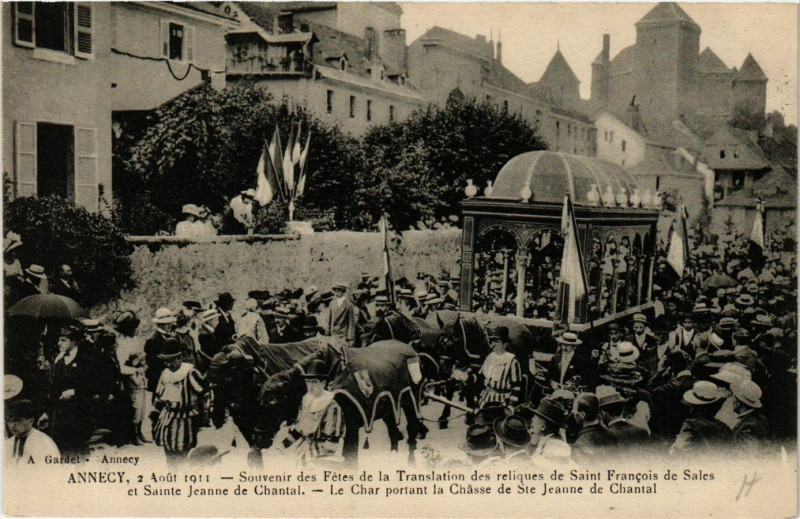 Carte postale ancienne Annecy - Souvenir des Fetes de la Translation des reliques à Annecy