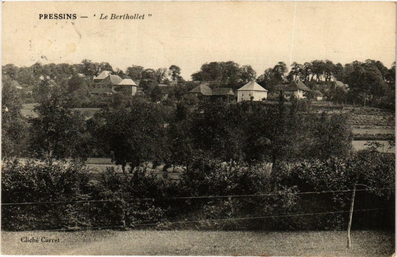 Carte postale ancienne Pressins Le Berthollet