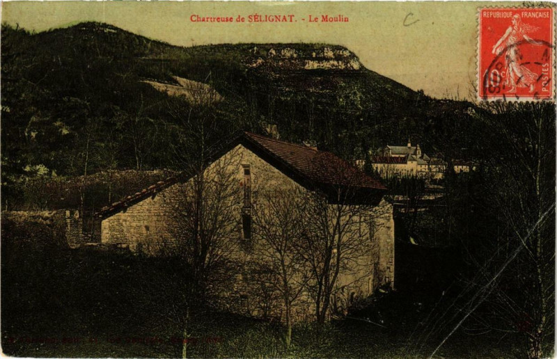 Carte postale ancienne Chartreuse-de-Selignat Le Moulin