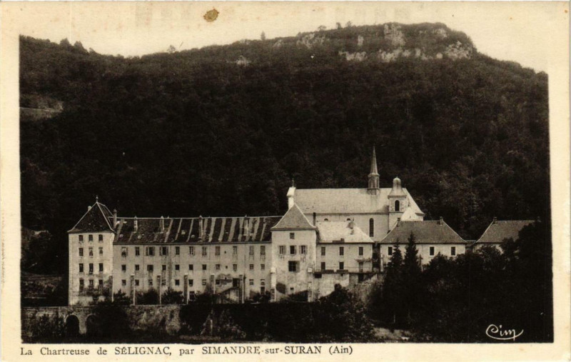 Carte postale ancienne La Chartreuse-de-Selignac par Simandre-sur-Suran à Simandre-sur-Suran