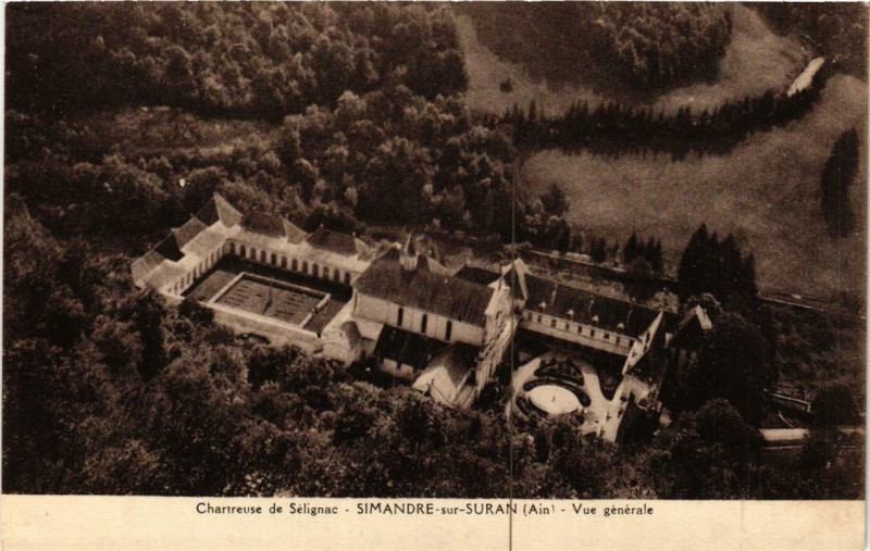 Carte postale ancienne Simandre-sur-Suran Vue générale à Simandre-sur-Suran