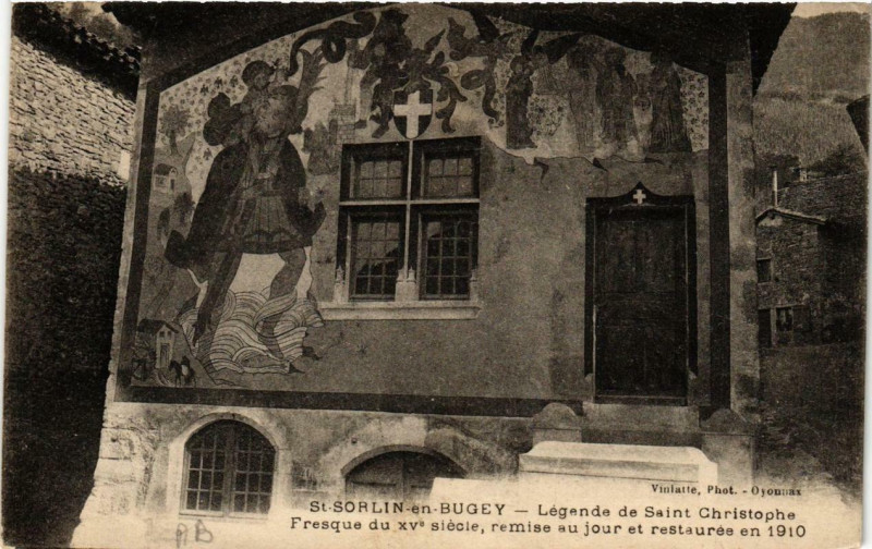Carte postale ancienne Saint-Sorlin-en-Bugey Légende de Saint-CHRISTOphe à Saint-Sorlin-en-Bugey