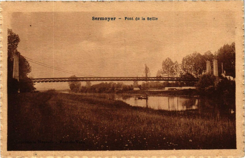 Carte postale ancienne Sermoyer Pont de la Seille à Sermoyer