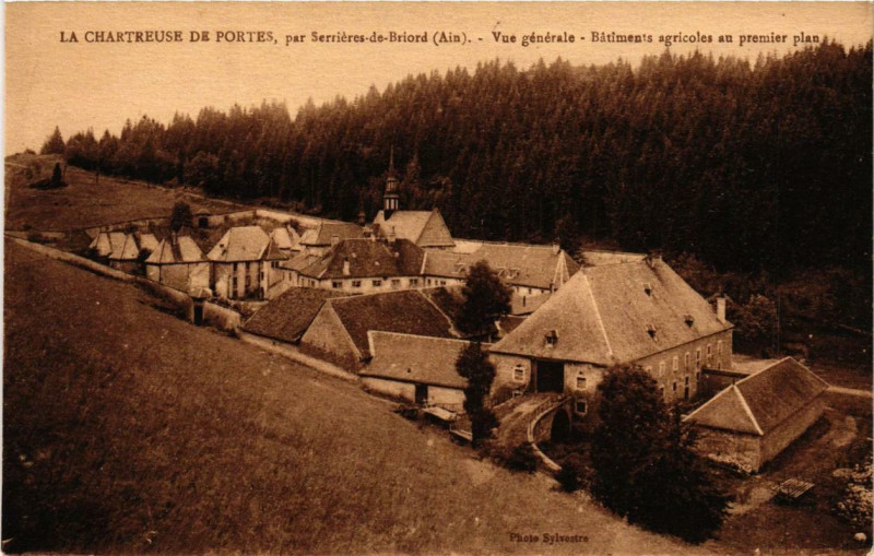 Carte postale ancienne La Chartreuse-de-Portes par Serrieres-de-Briord Vue générale à Serrières-de-Briord