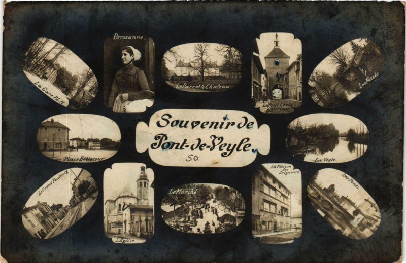 Carte postale ancienne Souvenir de Pont-de-Veyle à Pont-de-Veyle