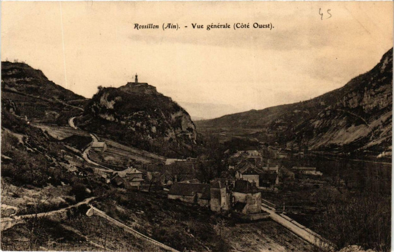Carte postale ancienne Rossillon Vue générale à Rossillon