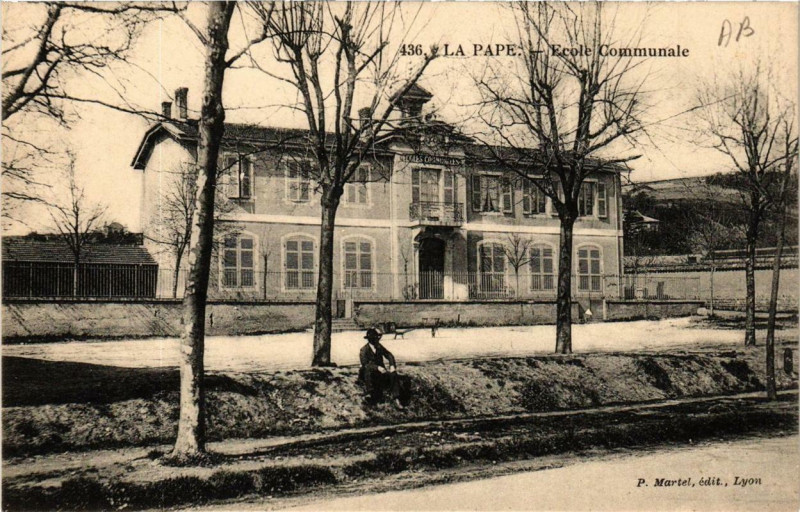 Carte postale ancienne La Pape Ecole Communale