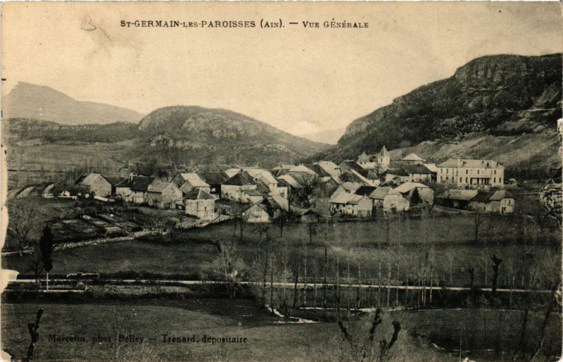 Carte postale ancienne Saint-Germain-les-Paroisses Vue générale à Saint-Germain-les-Paroisses
