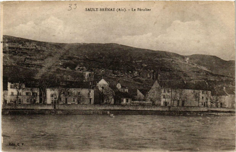 Carte postale ancienne Sault-Brenaz Le Perolier à Sault-Brénaz