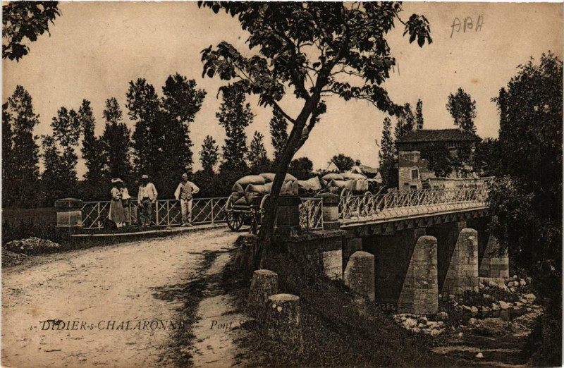 Carte postale ancienne Didier-sur-Chalaronne Pont