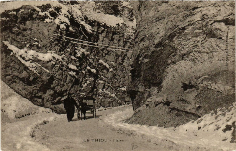 Carte postale ancienne Le Thiou L'Hiver