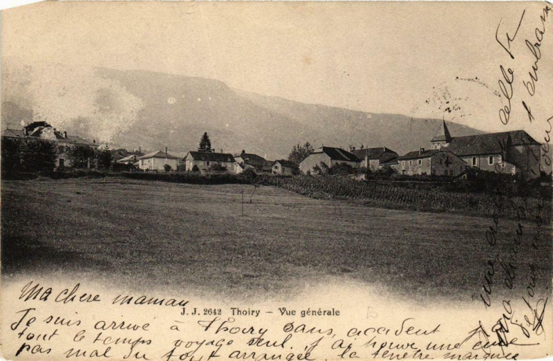 Carte postale ancienne Thoiry Vue générale à Thoiry