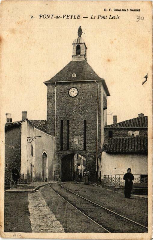 Carte postale ancienne Pont-de-Veyle Le Pont Levis à Pont-de-Veyle