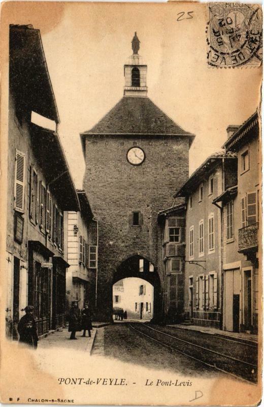 Carte postale ancienne Pont-de-Veyle Le Pont Levis à Pont-de-Veyle