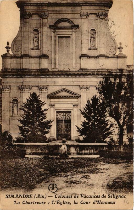 Carte postale ancienne Simandre Colonies de Vacances-de-Selignac