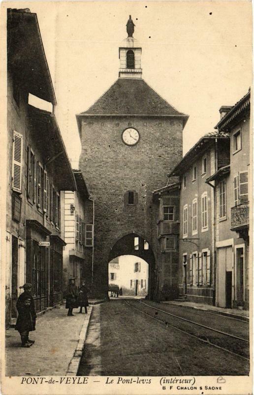 Carte postale ancienne Pont-de-Veyle Le Pont-levis à Pont-de-Veyle