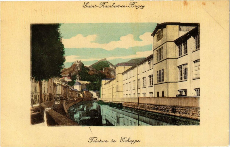 Carte postale ancienne Saint-Rambert-en-Bugey Filature de Schappe à Saint-Rambert-en-Bugey