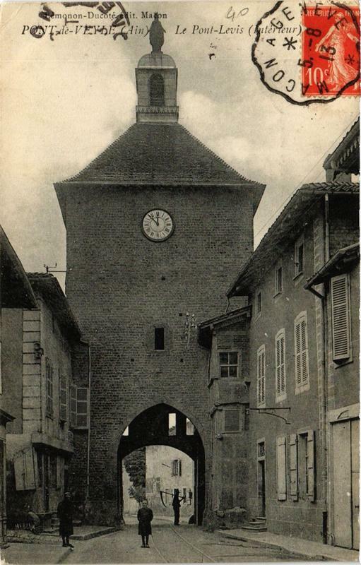 Carte postale ancienne Pont-de-Veyle Le Pont Levis à Pont-de-Veyle