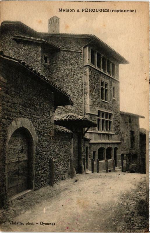 Carte postale ancienne Perouges Maison à Pérouges