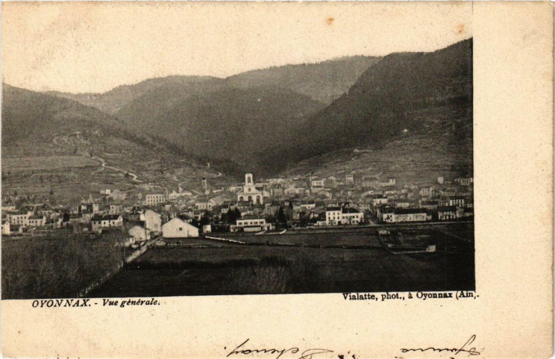 Carte postale ancienne Oyonnax Vue générale à Oyonnax