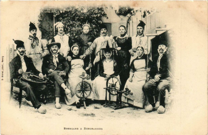 Carte postale ancienne BRESSANs & BRESSANNEs