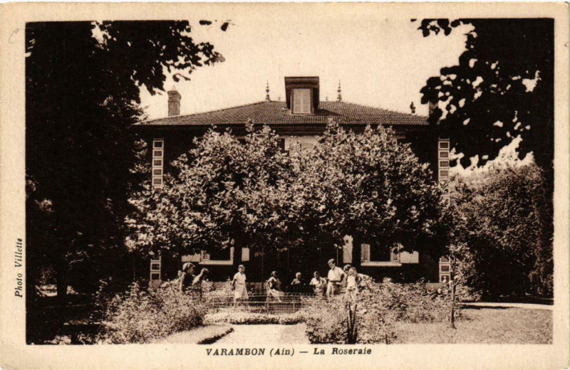 Carte postale ancienne Varambon La Roseraie à Varambon