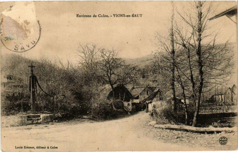 Carte postale ancienne Env. de Culoz Vions en Haut à Culoz