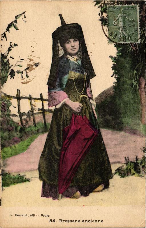 Carte postale ancienne Bressane ancienne