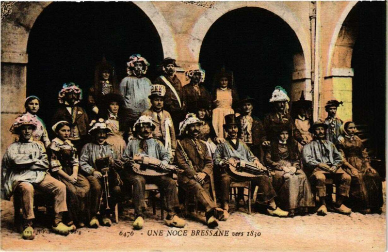 Carte postale ancienne Une Noce Bressane